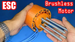 How to make a big  powerful Brushless motor | DIY 3D Printed Brushless ESC motor 2020