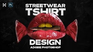 Photoshop Streetwear T-Shirt Design  (FREE ASSET DOWNLOAD)