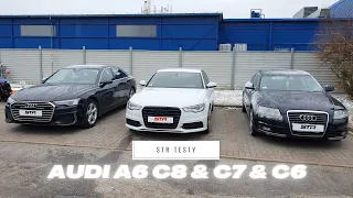 STR#199: Audi A6 (C6) vs A6 (C7) vs A6 (C8) - szybkie statyczne porównanie