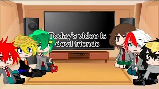 Golden family is Naruto and Deku & My Hero Academia  react to devil friends