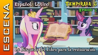 MLP: FiM - Escena Temporada 6 Ep. 2 - La búsqueda del Libro para la restauración [Español Latino]