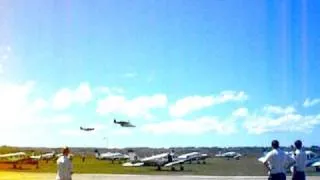 L39, "Mustang Sally" and Sea Fury "Bad Attitude" flypast 43 Air School