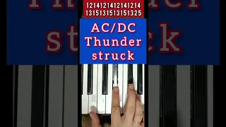 AC/DC Thunderstruck piano tutorial #thebesteverpiano
