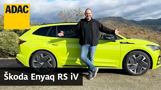 Enyaq RS iV: Wie fährt Skodas sportliches Elektro-SUV? | ADAC Fahrbericht