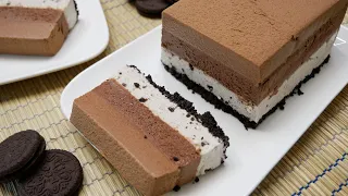 SIN HORNO y MUY FÁCIL: TARTA CHOCOLATE Y GALLETAS TIPO OREO, una combinación que te encantará