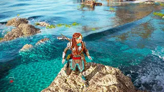 HORIZON FORBIDDEN WEST - Incredible Water Physics and Details