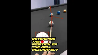 Determine the position of the ball accurately #billiards #8ballpool #tips_and_trick