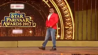 Mimicry of Salman khan and Sanjay dutt by Sanket bhosale at Star parivaar awards 2017