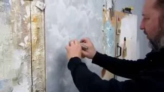 Нанесение декоративной краски с песчаной поверхностью 'Фианит' (Dessa decor)
