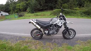 XT660X x Akrapovič | FULLGAS ON TIGHT ROAD #Soundporn