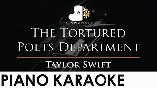 Taylor Swift - The Tortured Poets Department - Piano Karaoke Instrumental Cover with Lyrics