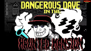 Dangerous Dave In The Haunted Mansion (1991) - DOS Gameplay Video - PC MS-DOS