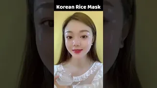 Korean rice mask at home for fair, spotless, wrinkles free, glowing and glass skin