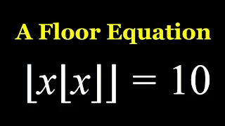 Solving a Floor within Floor Equation