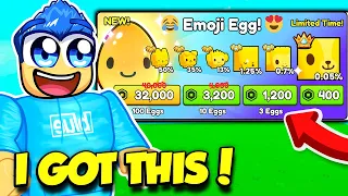 I Opened TONS OF EMOJI EGGS In Pet Simulator 99 AND GOT THIS!!