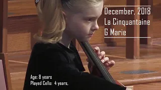 5 Years of cello progress starting at Age 4