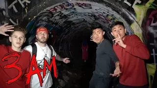 TAKING IRELAND BOYS TO HAUNTED TUNNEL (FAZE RUG TUNNEL) | OmarGoshTV