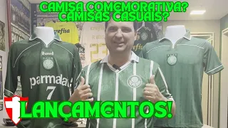 NOVA CAMISA COMEMORATIVA - LANÇAMENTOS CAMISAS CASUAIS DO PALMEIRAS