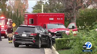 Ambulance stolen in San Gabriel, crashes after police chase