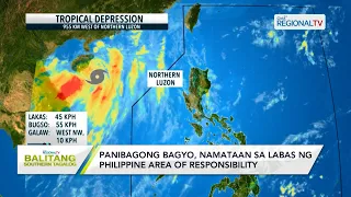 Balitang Southern Tagalog: Panibagong bagyo, namataan sa labas ng PAR