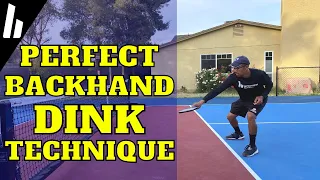 Backhand Dink Technique | Briones Pickleball
