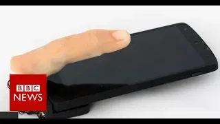 Feely finger phone crawls across desk - BBC News