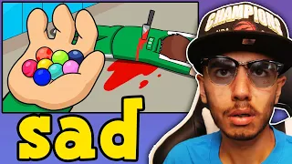 Squid Game Logic: Marbles | Cartoon Animation (gametoons) | Reaction!