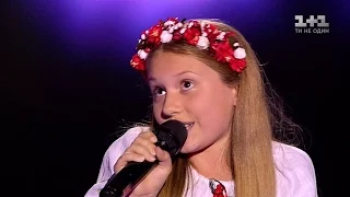 Polina Pisartsova "Na gorodi chorna redka"  Blind Audition – Voice.Kids – season 3