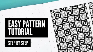 How To Draw a Checkered Pattern Step by Step | Easy Zen Doodle Tutorial