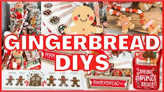 🎄Cute Christmas GINGERBREAD DIYS that are BUDGET-FRIENDLY!  GREAT Dollar Tree DIYS & Gift Ideas