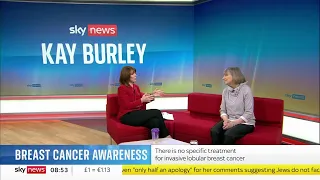 Dr Susan Michaelis discusses lobular breast cancer with Kay Burley - Sky News