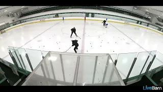 McDavid Warming Up During Private