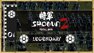 Let's Play Total War: Shogun 2 (Legendary) - Chosokabe - Ep.01 - Death From Above!