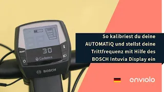 So kalibriest du deine Automatiq und stellst deine Trittfrequenz mit Hilfe des BOSCH Intuvia Dis...