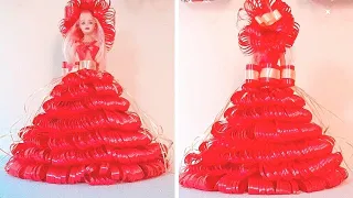 COMO  DECORAR UNA MUÑECA CON CINTAS /  DOLL DECORATION IDEAS