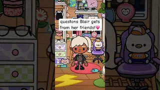 Blair answers questons from her friends!💗 #toca