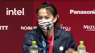 Weightlifter Kuo Hsing Chun reaction after winning Taiwan's 1st gold medal in Women's 59kg