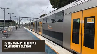 Sydney Transport Vlog: 221 Every Sydney Suburban Train Doors Closing