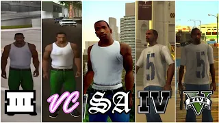 I Visited Every GTA Game[III,VC,IV,V] in GTA San Andreas(CJ VISITS EVERY GTA MAP)