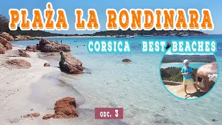 Wypoczywamy na słynnej plaży południowej Korsyki La Rondinara - srebrzysty piach i cudowny turkus