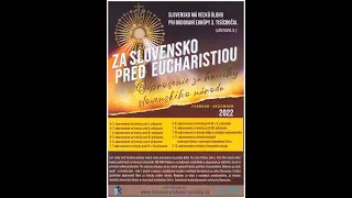 Za Slovensko pred eucharistiou