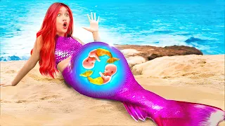 WOW🤯! Pregnant Mermaid VS Pregnant Vampire || Crazy Pregnancy Hacks and Funny Situations by Gotcha!