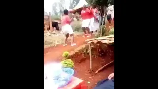 Nairobi ladies bending over in the villages in the presence of their parents