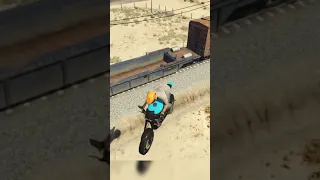 Dhoom train stunt in gta #shorts #gta