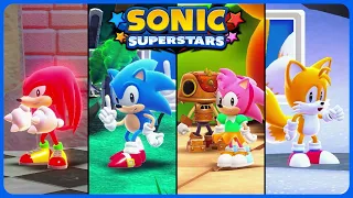All characters stage complete animations - Sonic Superstars