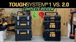 DeWalt ToughSYSTEM 1 Vs. Tough SYSTEM 2.0 Toolboxes - Which one is better?