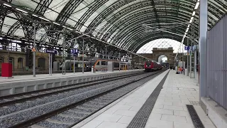 Züge in Dresden Hbf [Trainspotting]