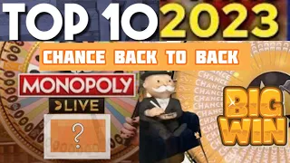 MY TOP 10 MONOPOLY LIVE CHANCE SESSION OF 2023