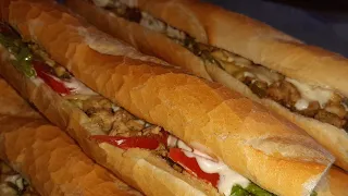 ألذ وأروع ساندويش بحشوة رائعة في أقل من 15 دقيقة / Sandwich au Poulet