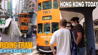 Hong Kong 4k! Riding Tram From North Street to Central @CityWaLk4u